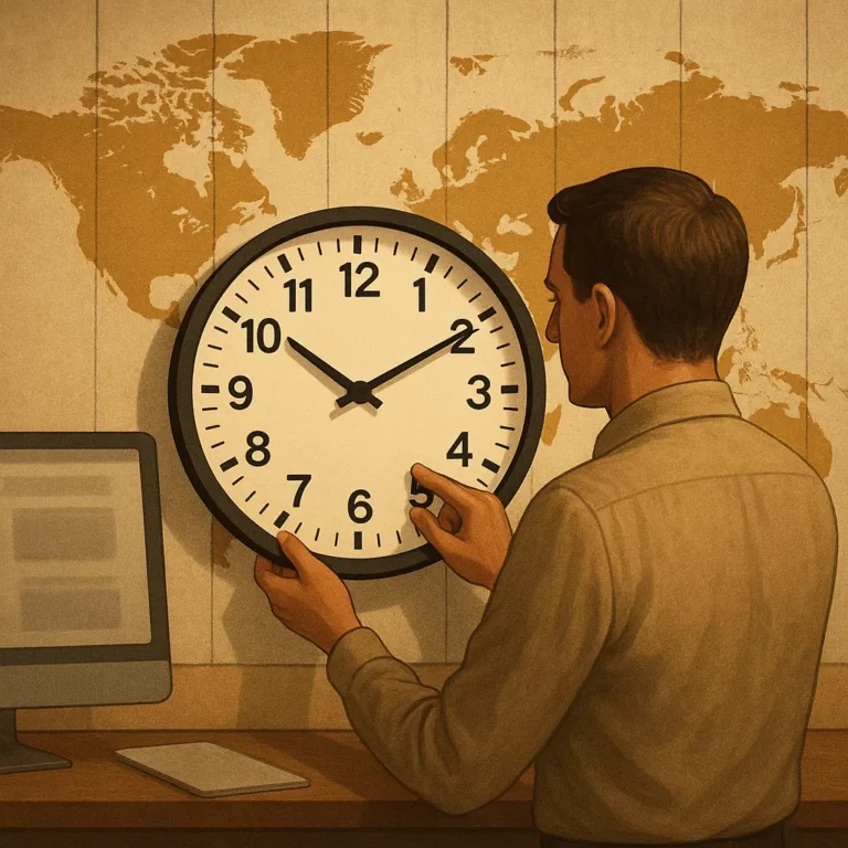 A origem dos fusos horários e o relógio do mundo